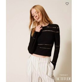 ACTITUDE TWIN SET 261AP3081 MAGLIA NERO