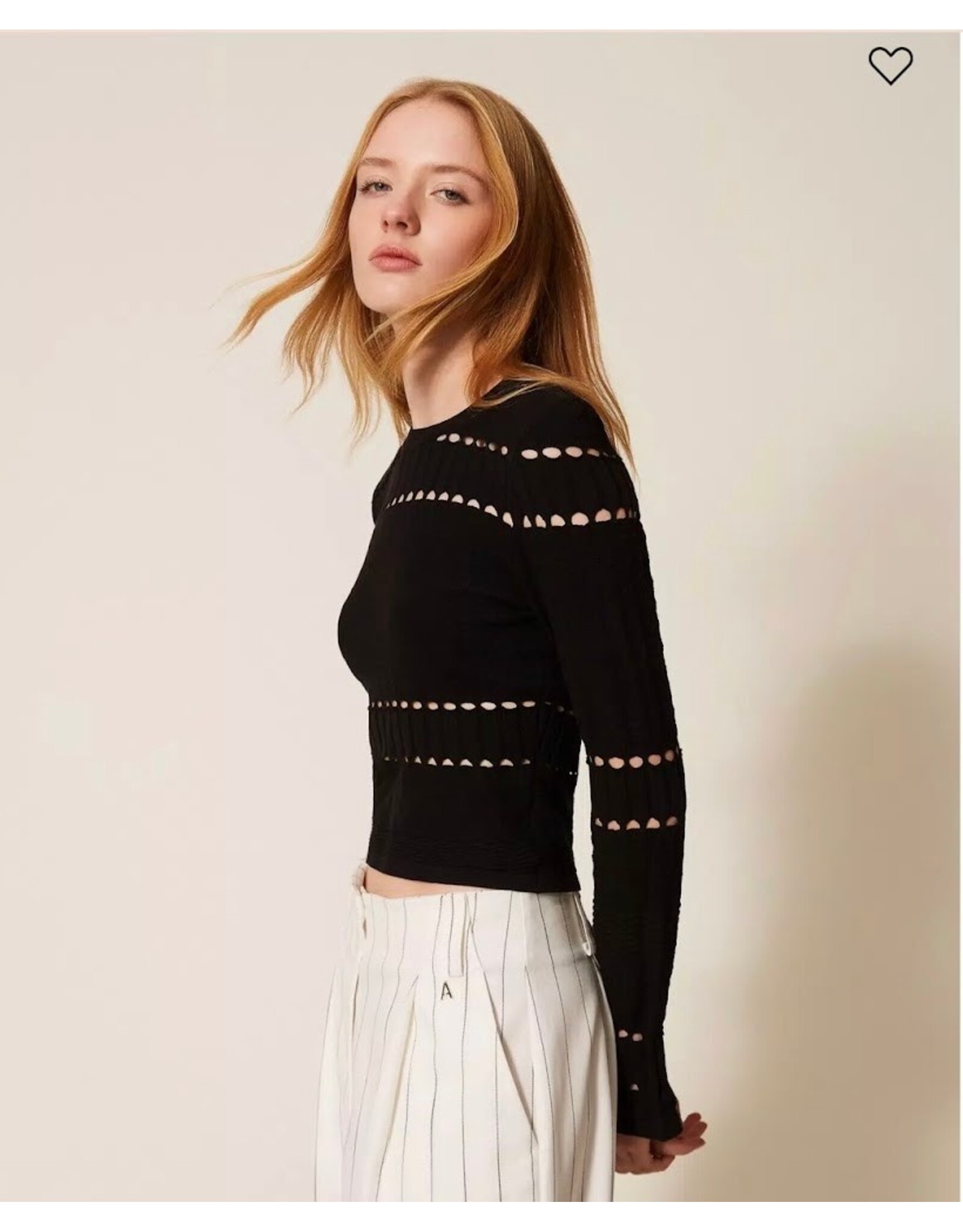 ACTITUDE TWIN SET 261AP3081 MAGLIA NERO