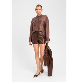 ACTITUDE TWIN SET 261AP2186 CAMICIA CHOCOLADE