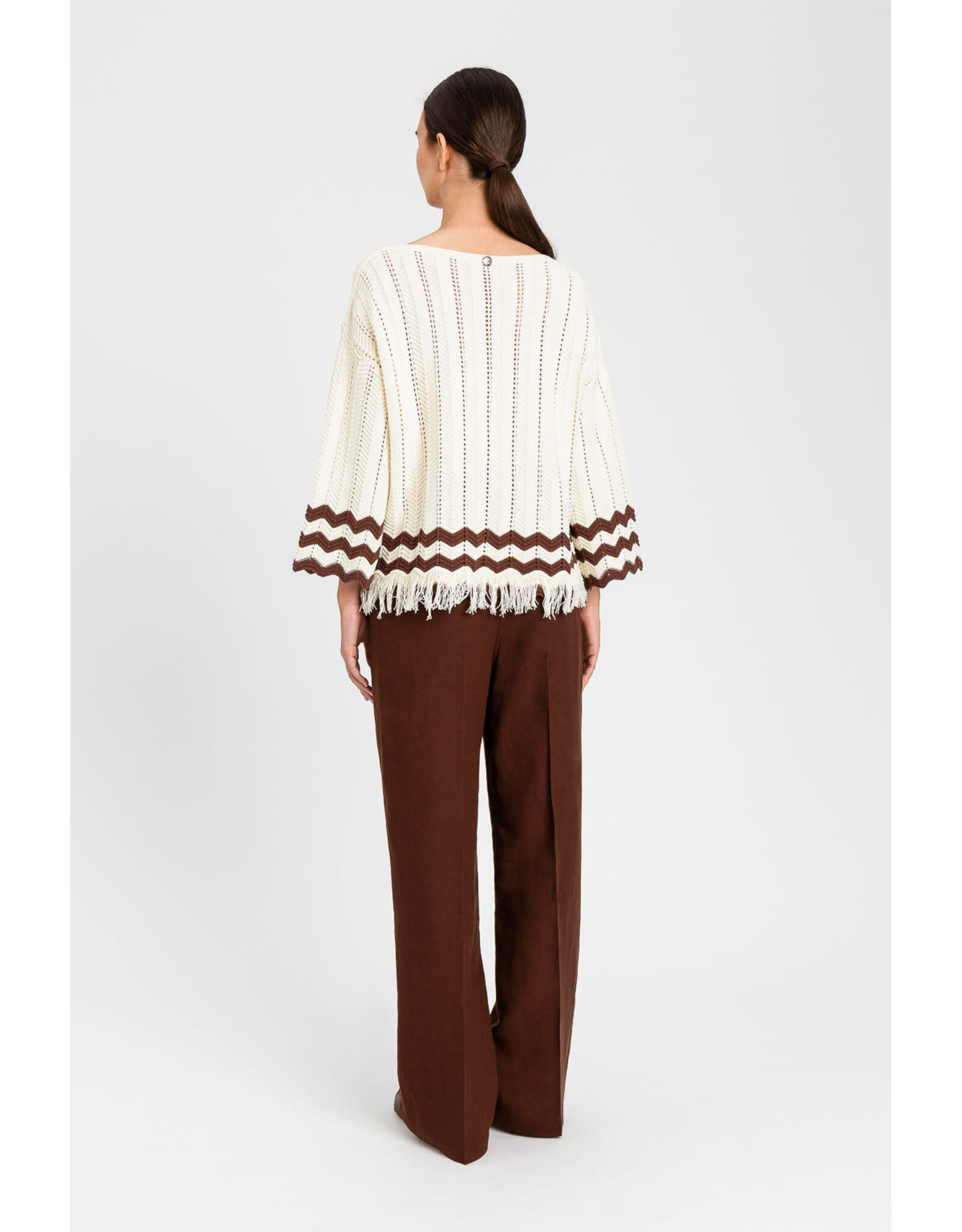 ACTITUDE TWIN SET 261AP3061 MAGLIA BIC MILK