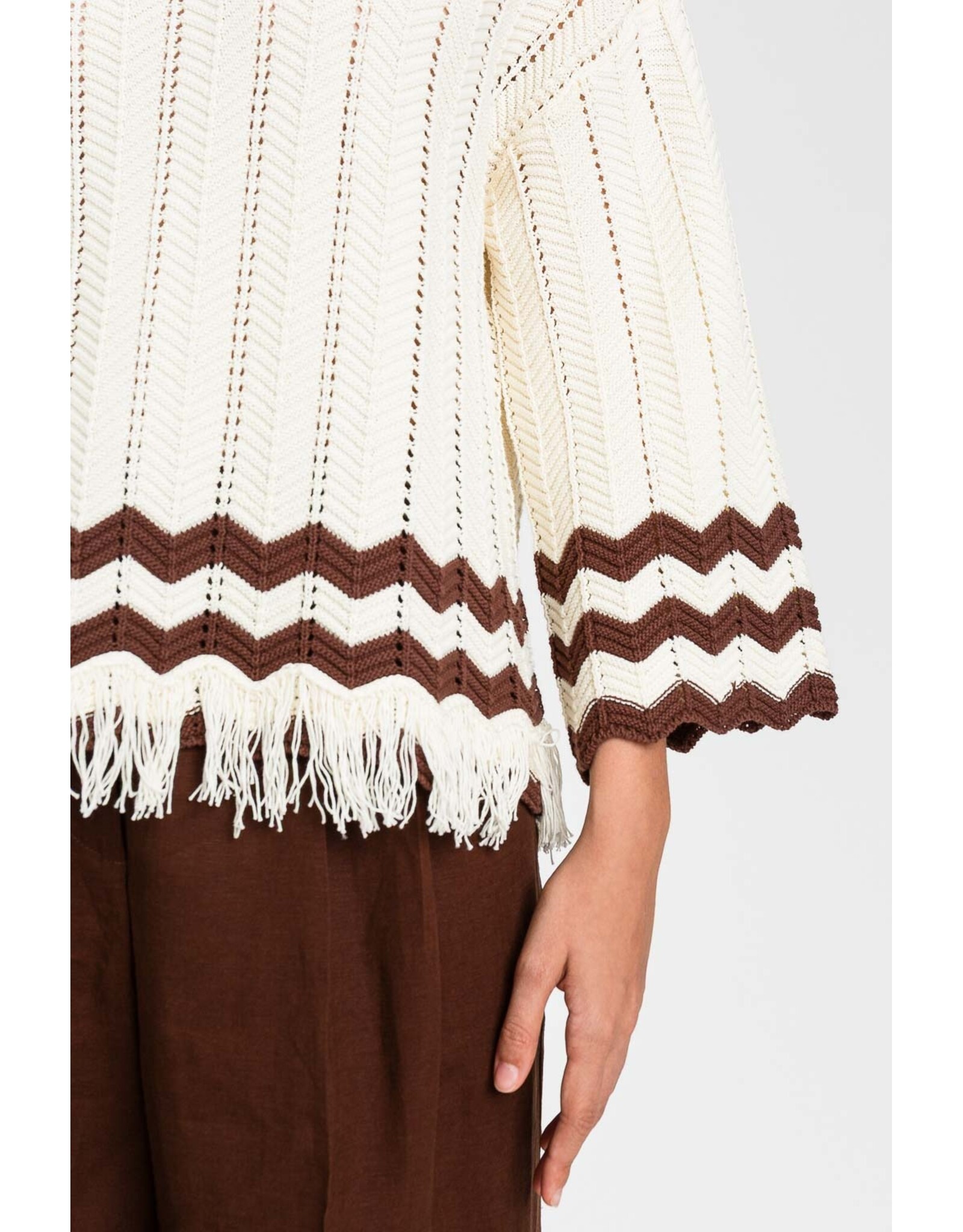 ACTITUDE TWIN SET 261AP3061 MAGLIA BIC MILK