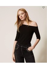 ACTITUDE TWIN SET 261AP2167 T-SHIRT NERO