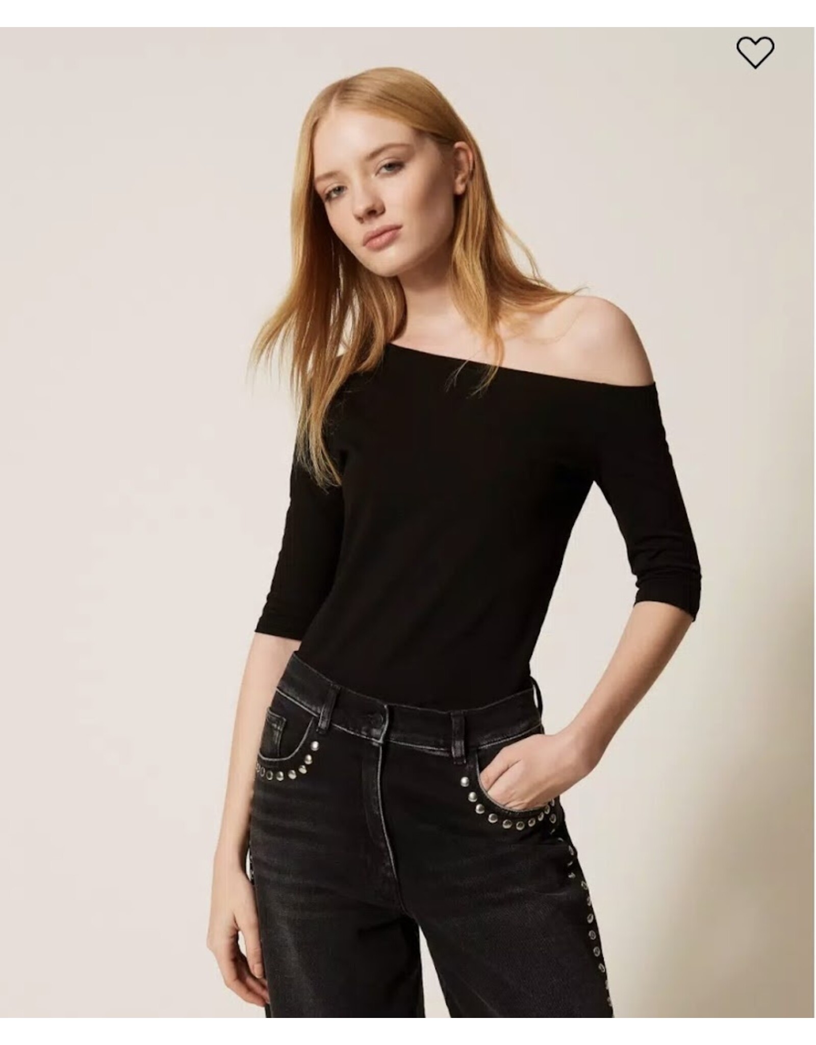 ACTITUDE TWIN SET 261AP2167 T-SHIRT NERO