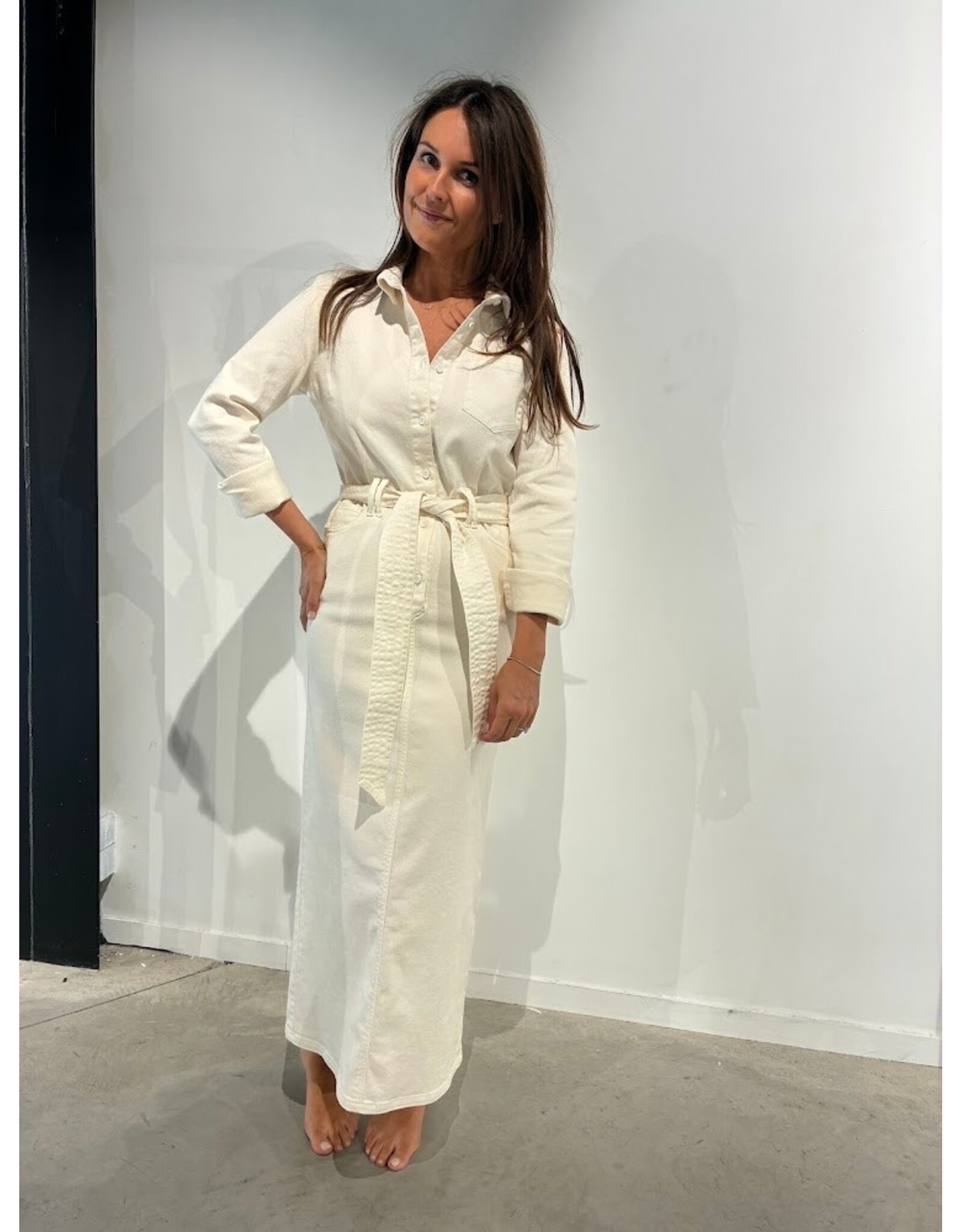 JUST EVE DRESS RUBY ECRU