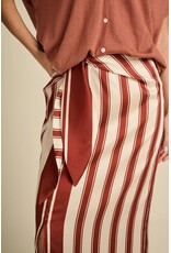 MARCH23 SKIRT LUMINOUS SUNNY STRIPES TERRACOTTA