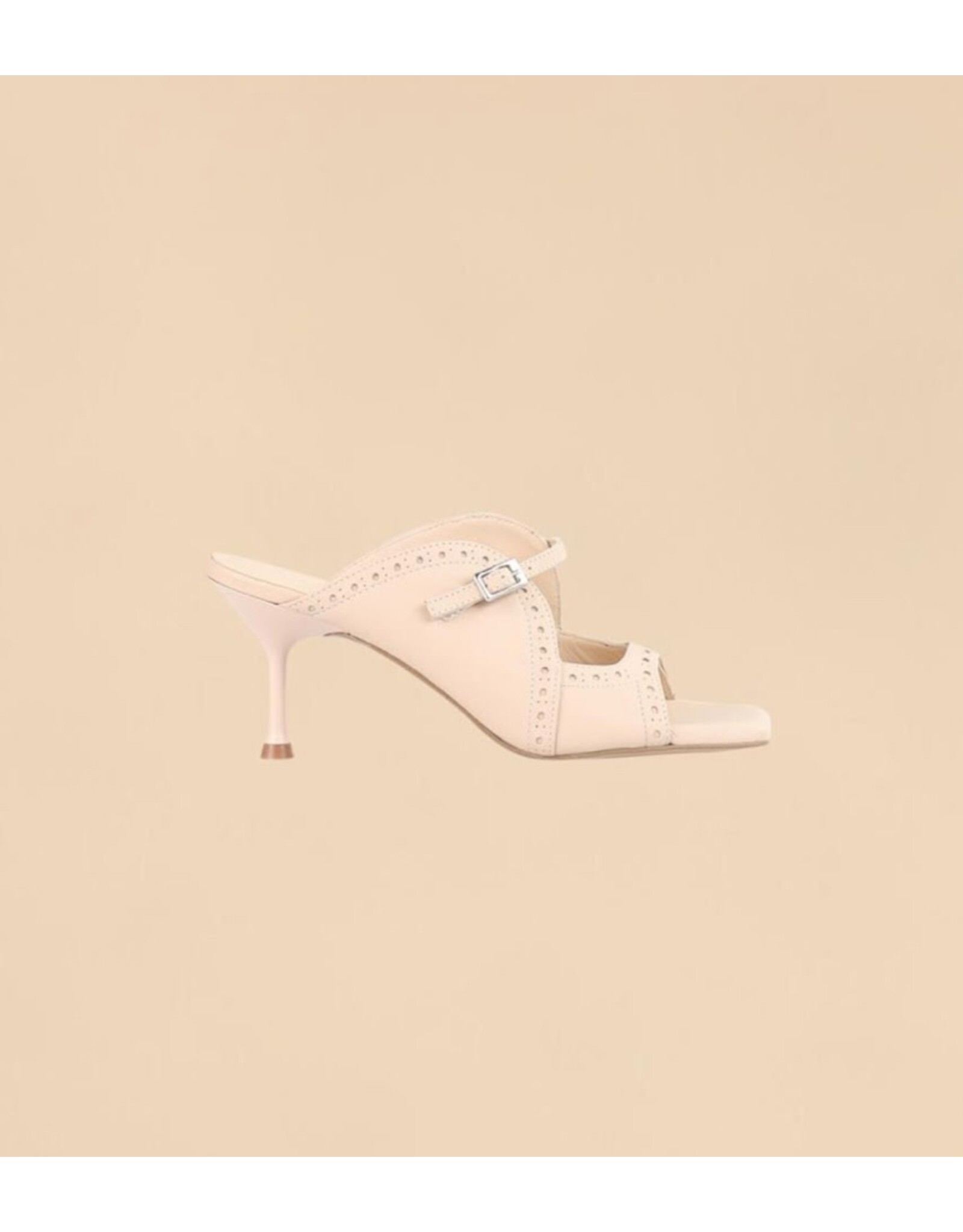 MARCH23 CEMI SANDAL HIGH HEEL BEIGE LEATHER