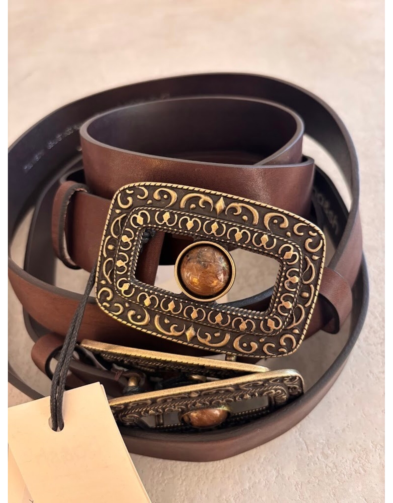 BA&SH CEINTURE BONI MARRON
