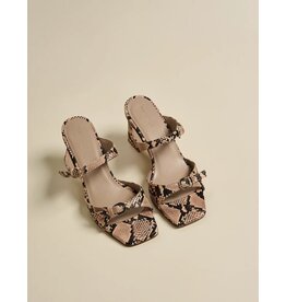 MARCH23 MONACO SANDAL HIGH HEEL BRONZE PYTHON