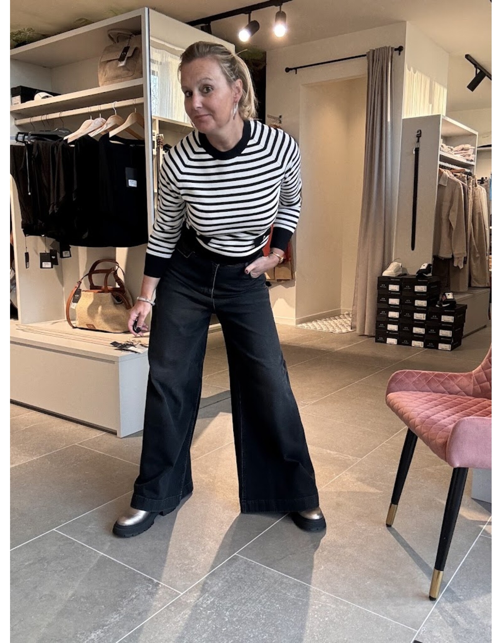 ACTITUDE TWIN SET 261AP3040 MAGLIA RIGA BIC