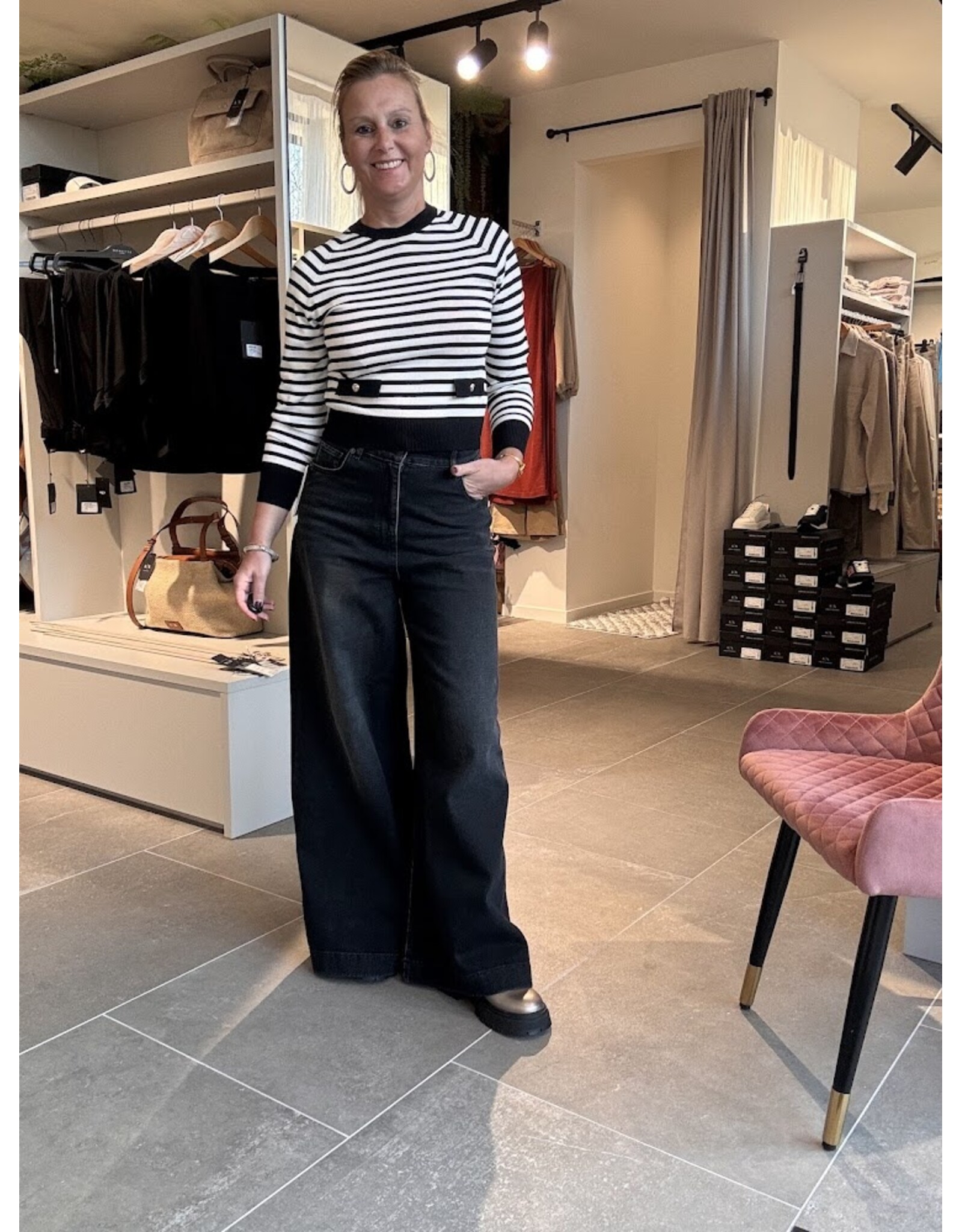 ACTITUDE TWIN SET 261AP3040 MAGLIA RIGA BIC