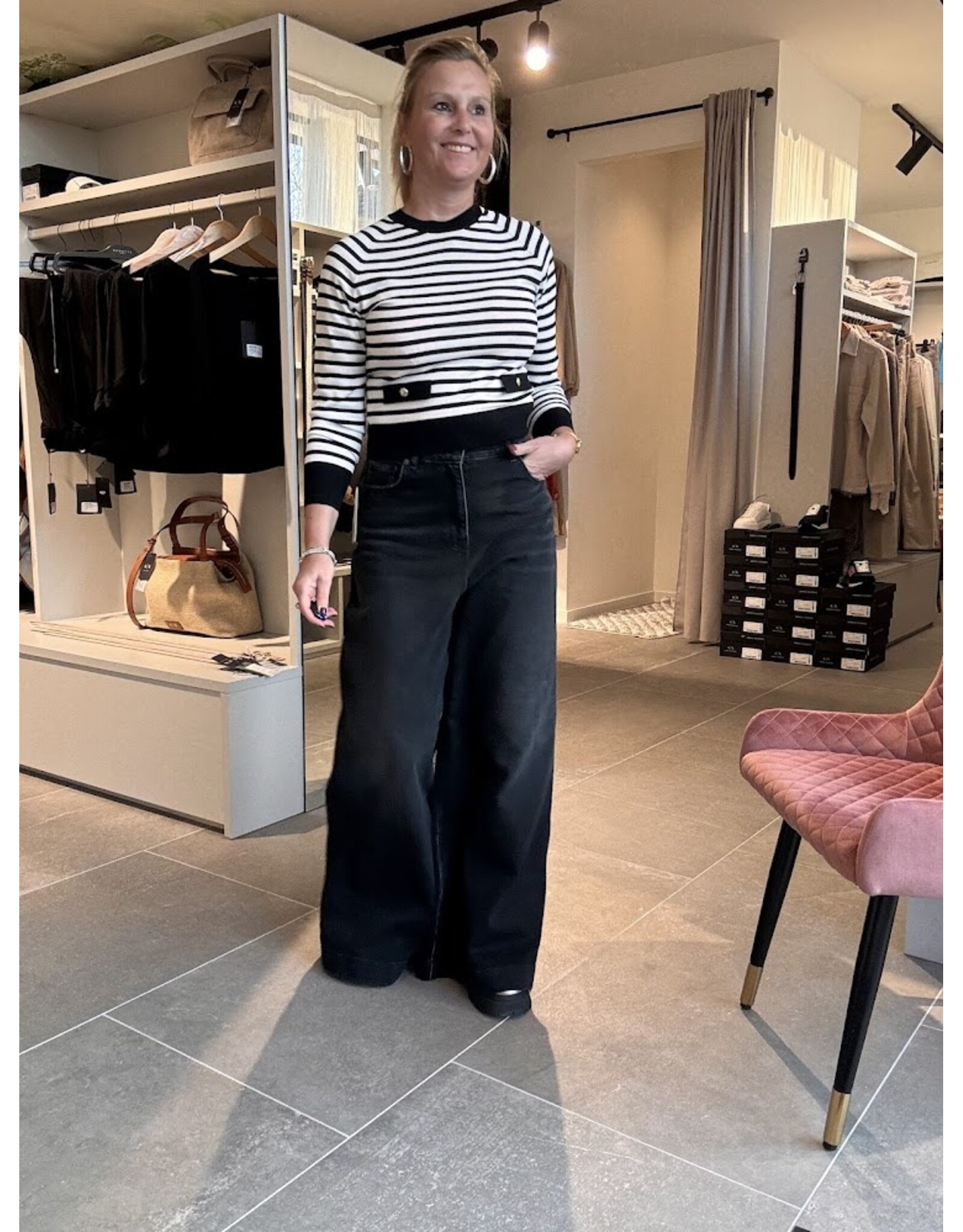 ACTITUDE TWIN SET 261AP2260 WIDE LEG FIT DENIM