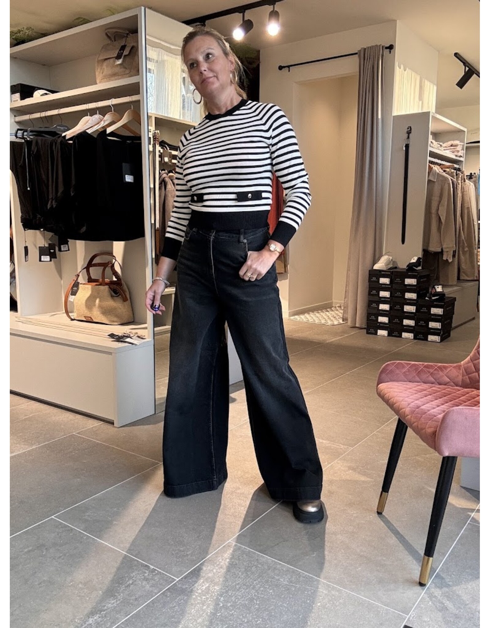 ACTITUDE TWIN SET 261AP2260 WIDE LEG FIT DENIM