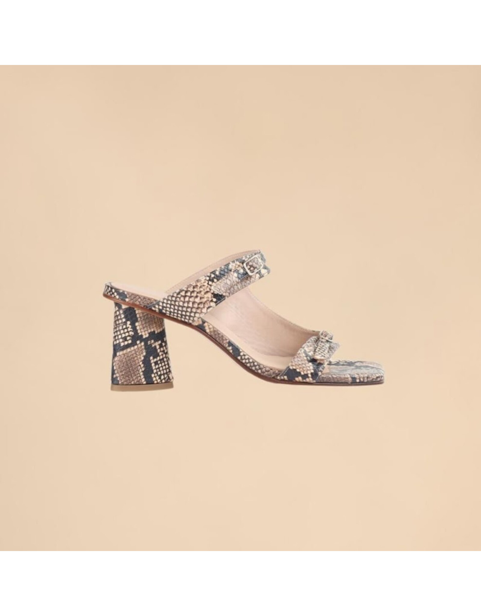 MARCH23 MONACO SANDAL HIGH HEEL BRONZE PYTHON