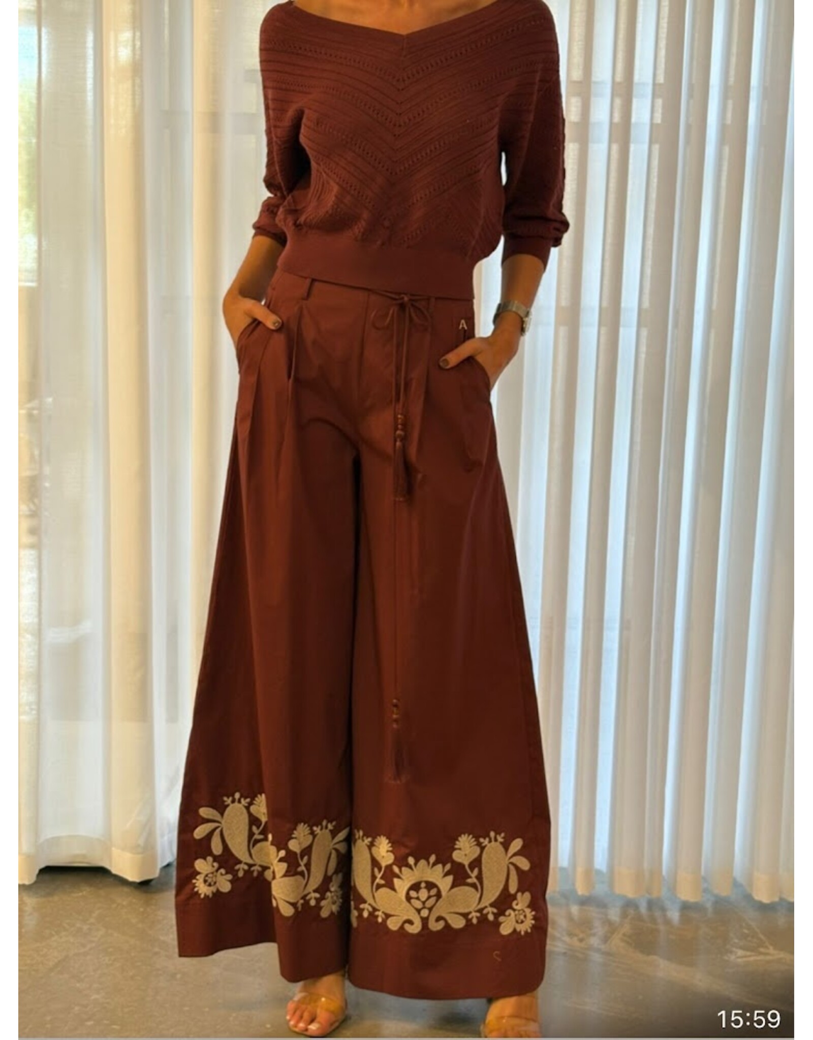 ACTITUDE TWIN SET 261AT2043 PANTALONE TERRA