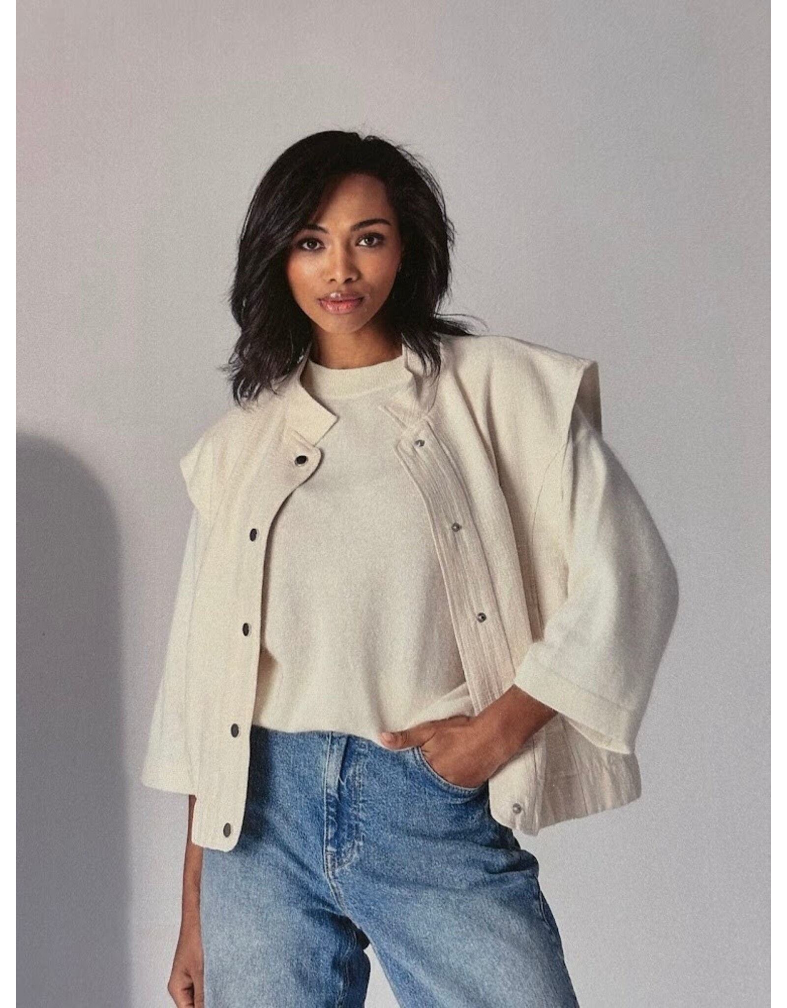 LALOTTI MILDRED BOMBER OFF WHITE