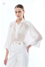 NENETTE 41BB-STAFFER AVORIO PANTALONE GAMBA