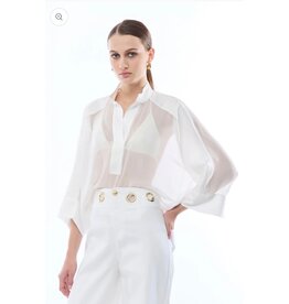 NENETTE 41BB-STAFFER AVORIO PANTALONE GAMBA