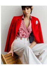 NENETTE 41BB-STAFFER AVORIO PANTALONE GAMBA