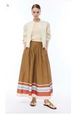 NENETTE 41BB-GREAT OLIO GONA MIDI BALZA STAMPATA TESSUTO