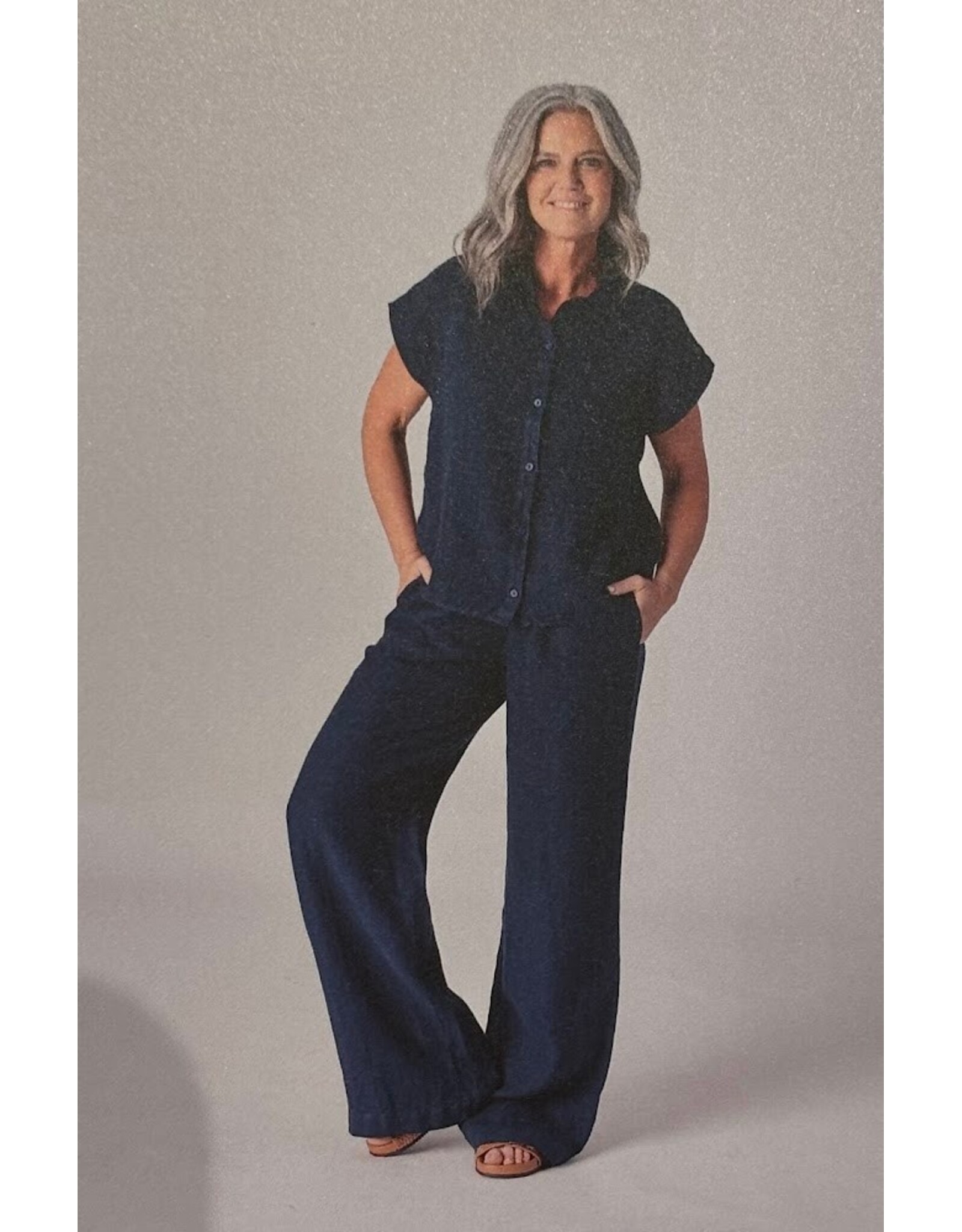 LALOTTI GLORIA BLOUSE NAVY