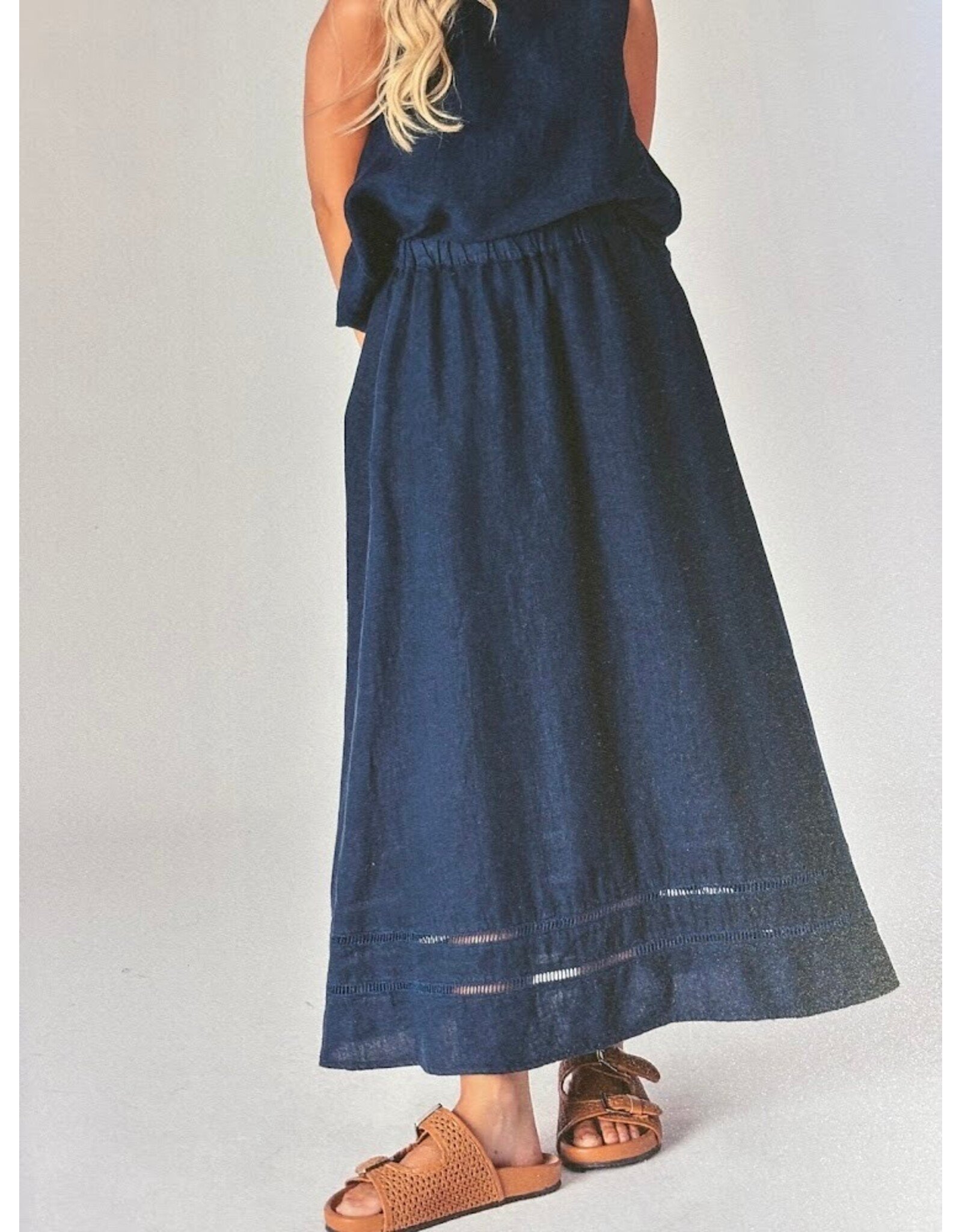 LALOTTI GEMINI SKIRT NAVY