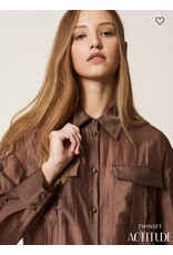 ACTITUDE TWIN SET 261AP2186 CAMICIA CHOCOLADE