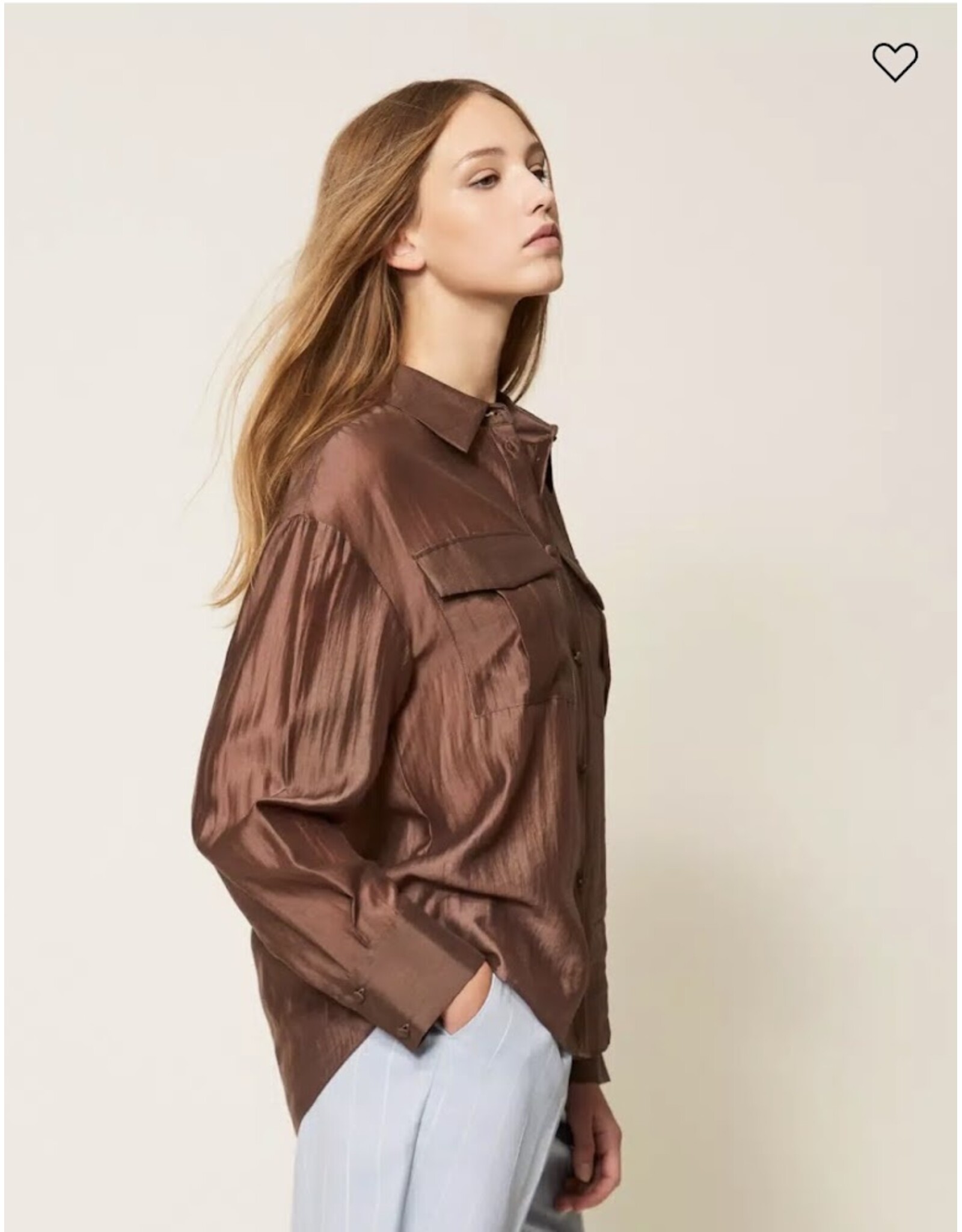 ACTITUDE TWIN SET 261AP2186 CAMICIA CHOCOLADE