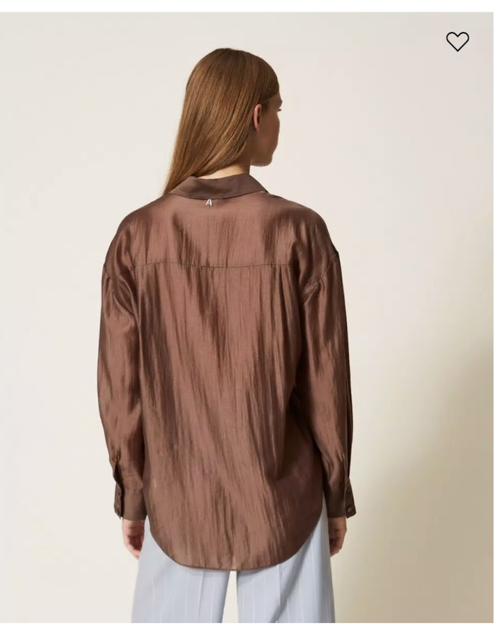 ACTITUDE TWIN SET 261AP2186 CAMICIA CHOCOLADE