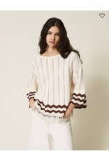 ACTITUDE TWIN SET 261AP3061 MAGLIA BIC MILK