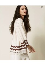 ACTITUDE TWIN SET 261AP3061 MAGLIA BIC MILK