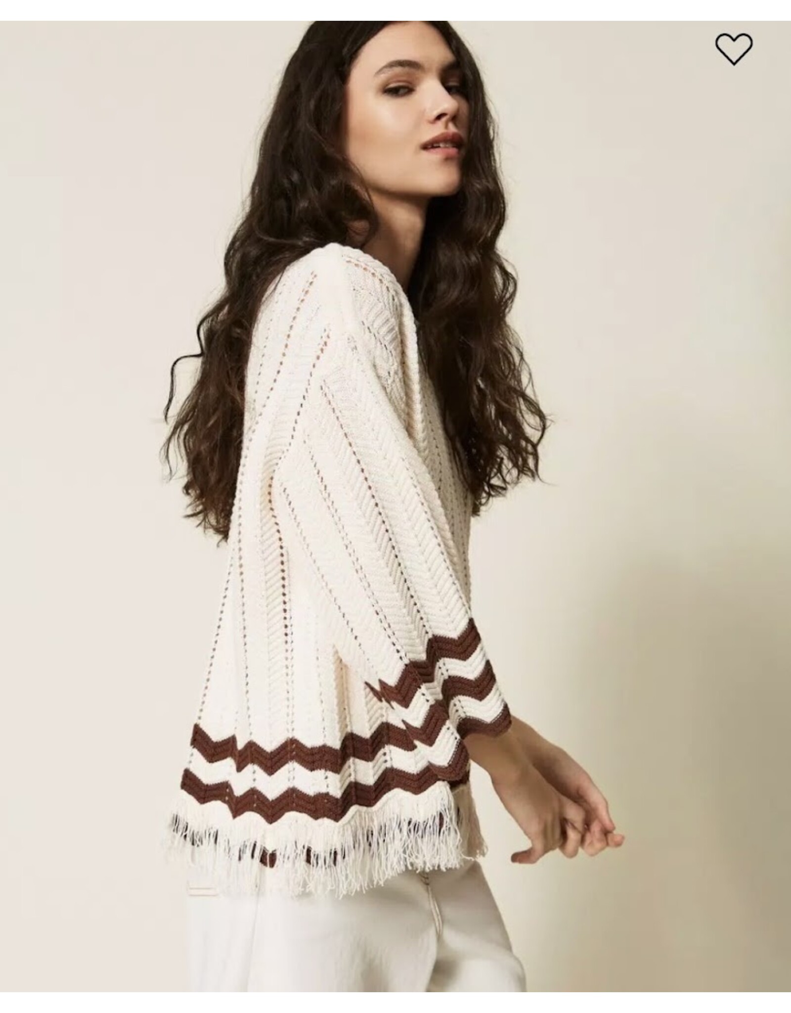 ACTITUDE TWIN SET 261AP3061 MAGLIA BIC MILK