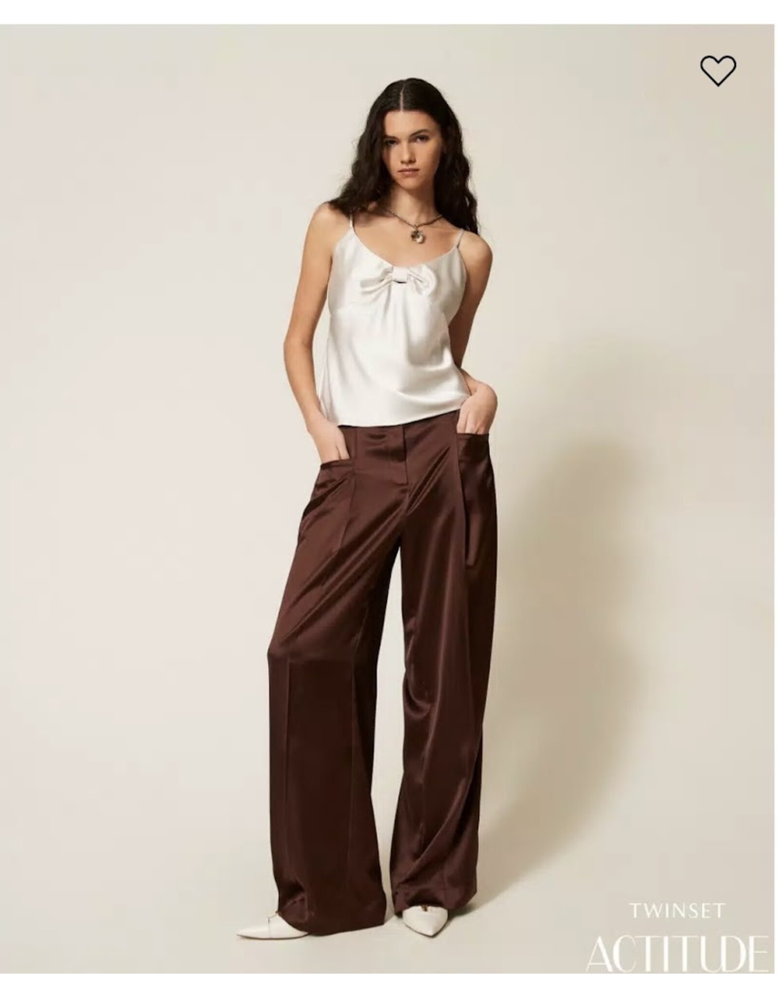 ACTITUDE TWIN SET 261AP2254 PANTALONE CHOCOLA