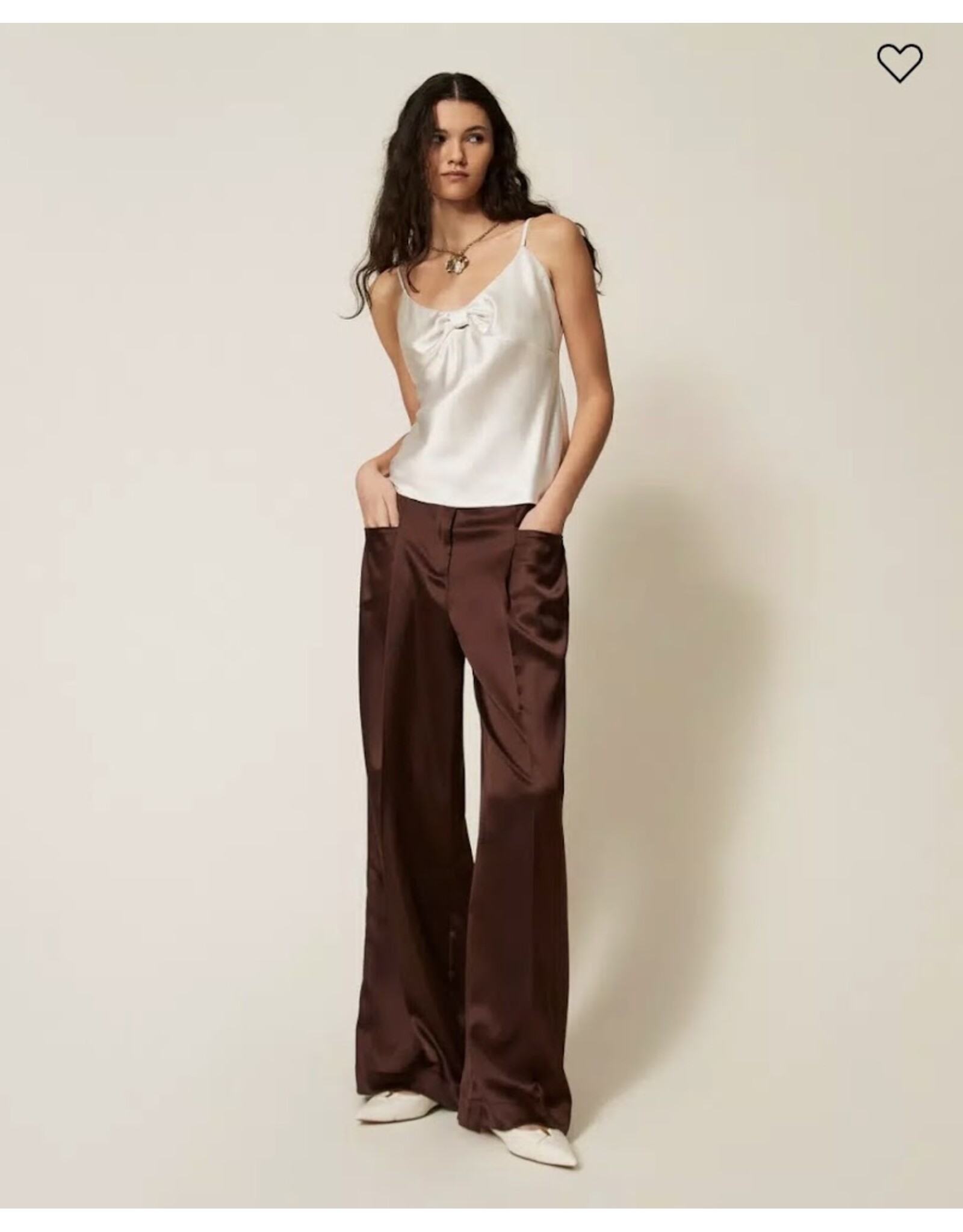 ACTITUDE TWIN SET 261AP2254 PANTALONE CHOCOLA
