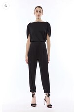 NENETTE 41BB-ECTOR NERO PANTALONE BAGGY POLSATO TESSUTO