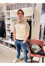 ARMANI EXCHANGE A/X XM002151 MAN KNITTED POLO CREAM -WINTER TWING