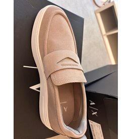 ARMANI EXCHANGE A/X XMOO2632 LEATHER SNEAKER EARTH