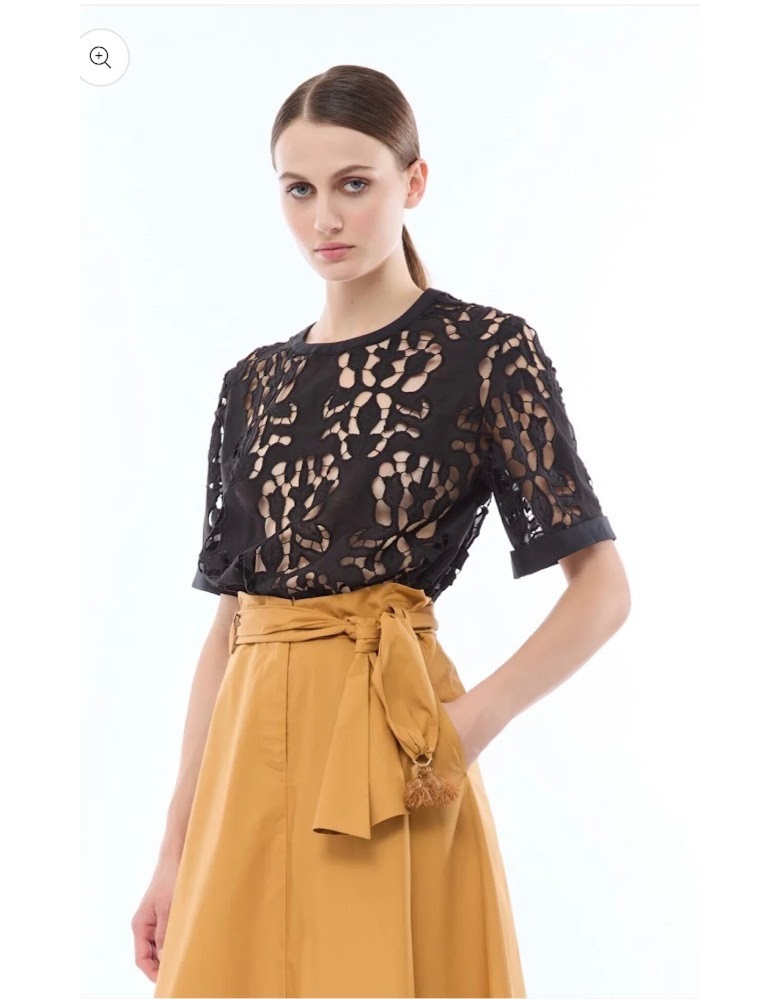 NENETTE 41BB-FOMINIK BLUSA CONFEZIONE MANICA CORTA NERO