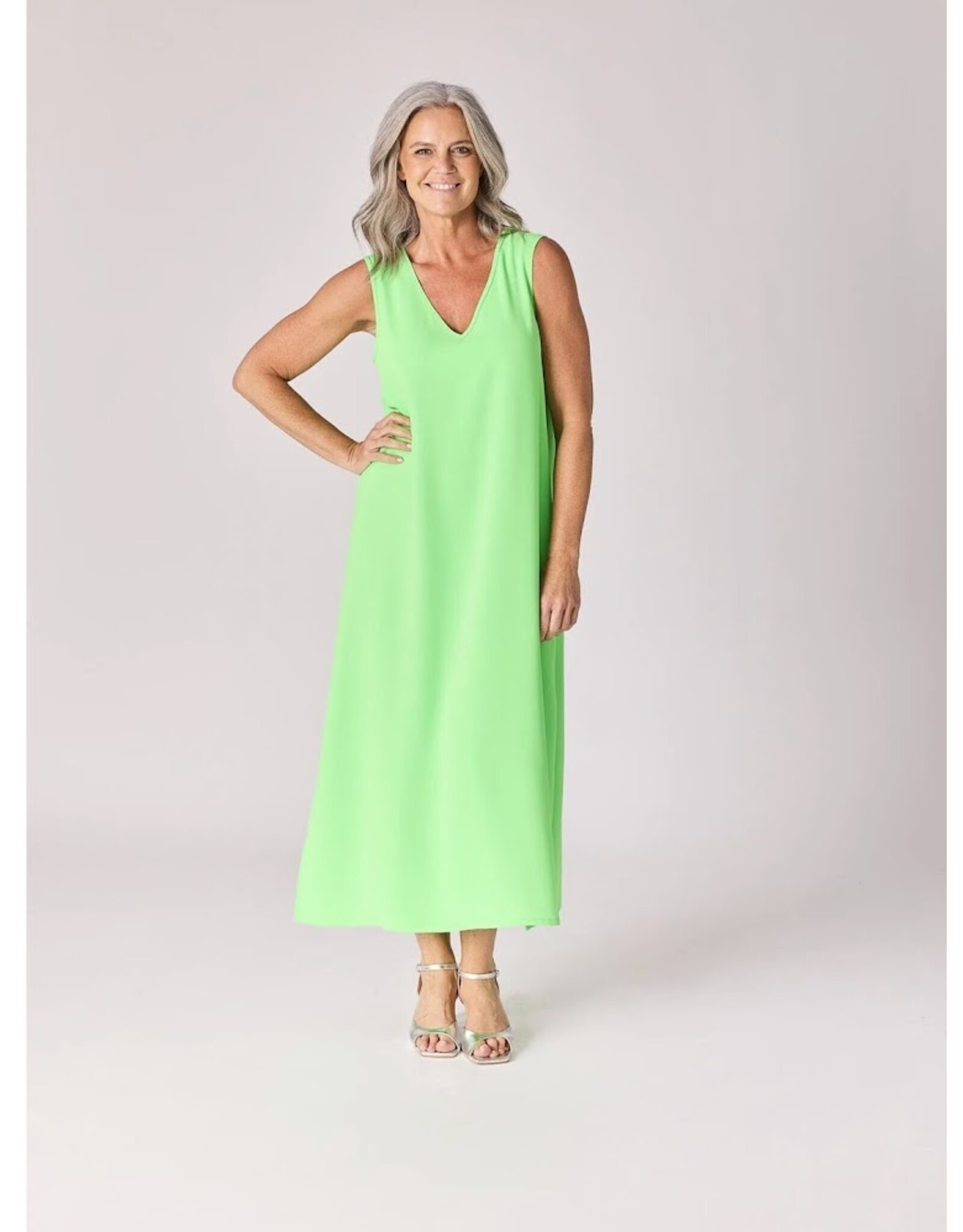 LALOTTI CAMILLA DRESS NEON GREEN