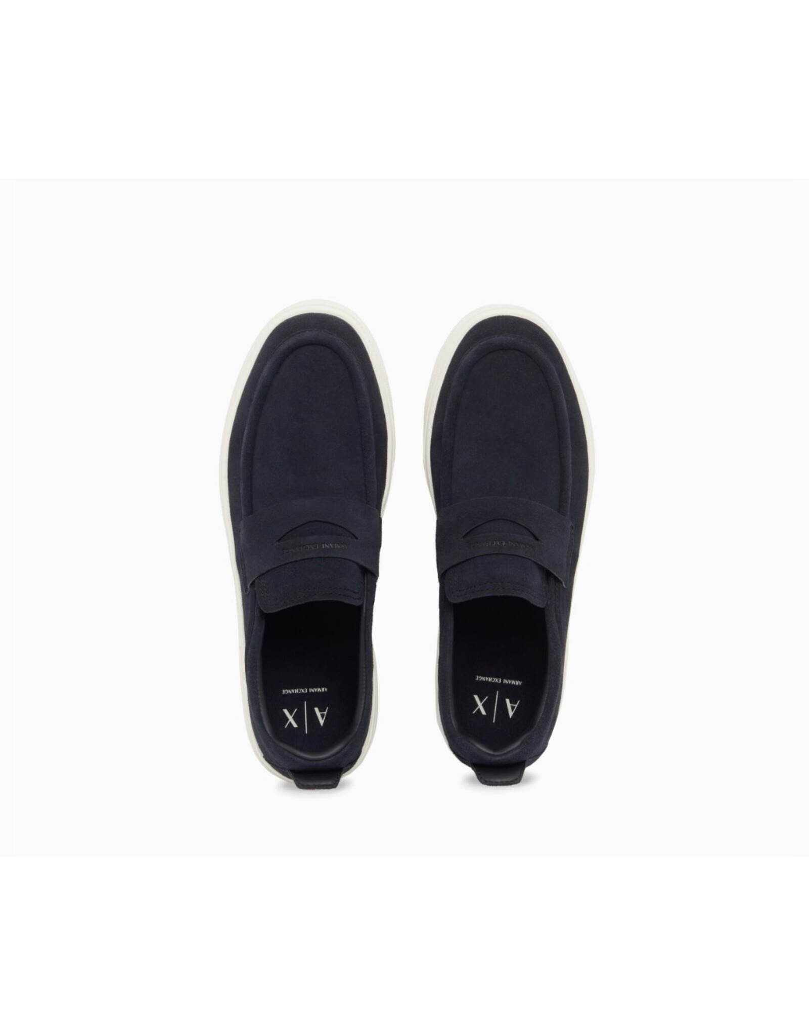 ARMANI EXCHANGE A/X XM002632 MAN LEATHER SNEAKER DEEP NAVY