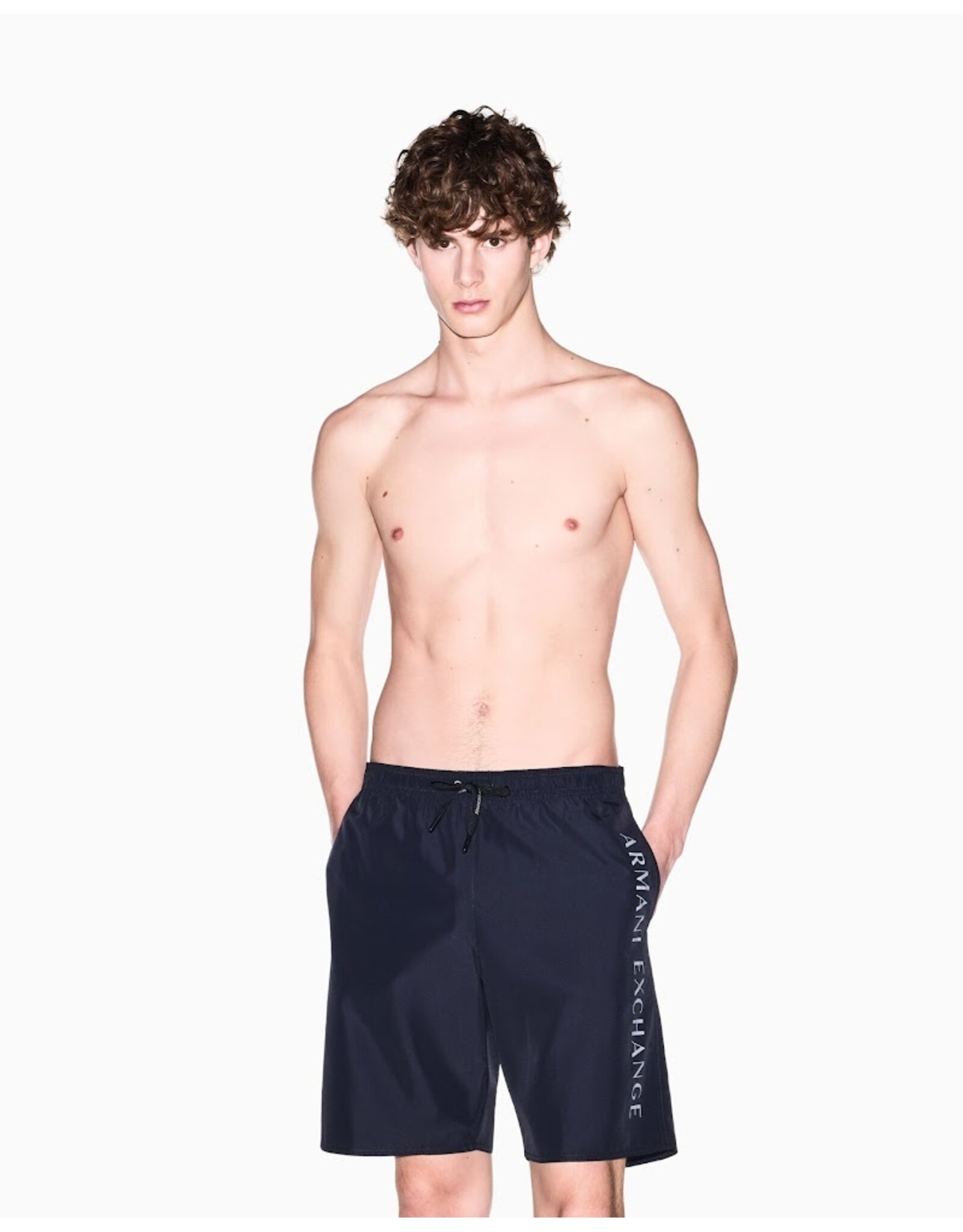 ARMANI EXCHANGE A/X XM000832 BOXER BEACHWEAR BLACK