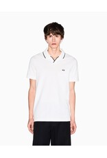 ARMANI EXCHANGE A/X XM002401 MAN JERSEY POLO SHIRT OFF WHITE