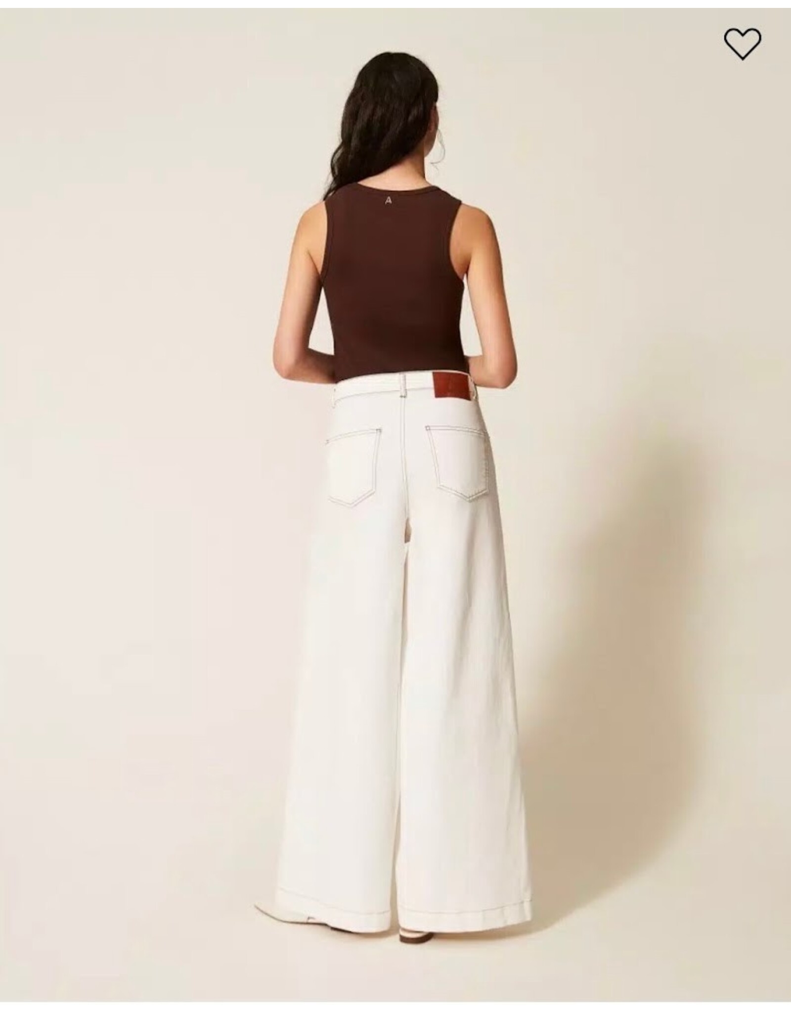 ACTITUDE TWIN SET 261AP2384 WIDE LEG MILK