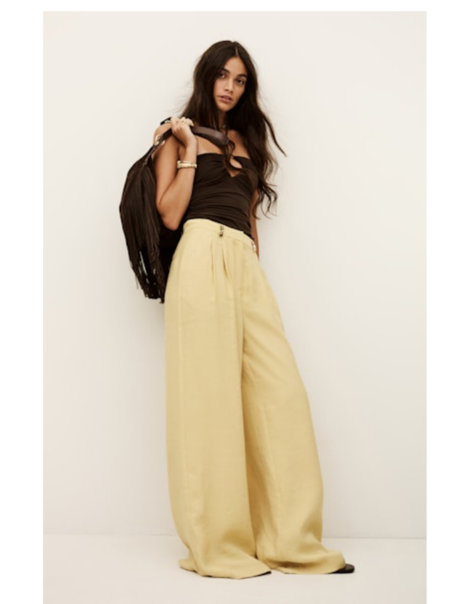 BA&SH PANTALON DEANA DEAN PAILLE