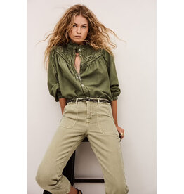 BA&SH PANTALON FALLY KAKI