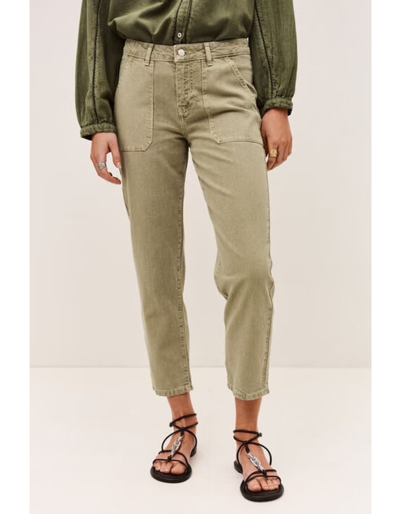 BA&SH PANTALON FALLY KAKI