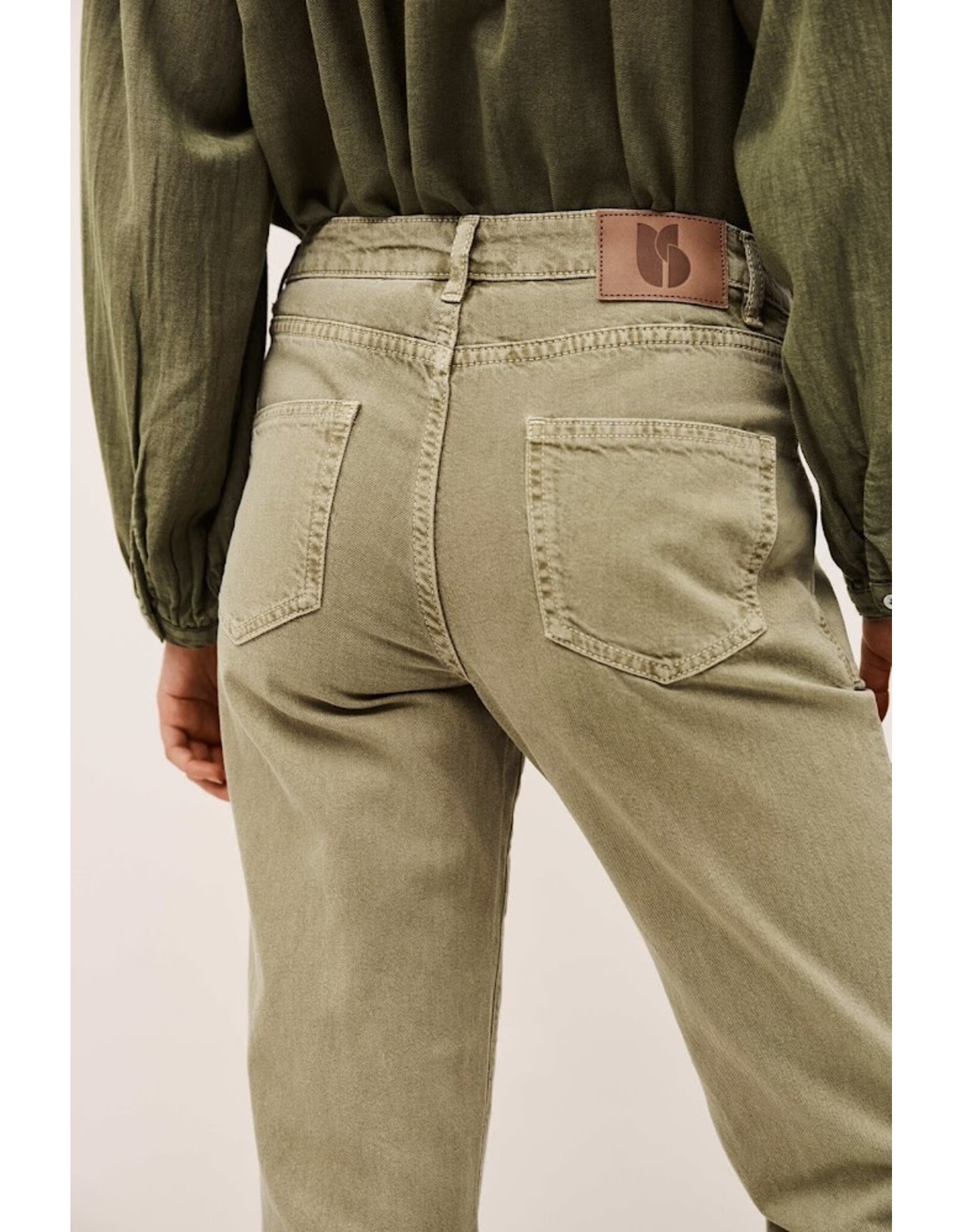 BA&SH PANTALON FALLY KAKI