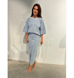 JUST EVE SKIRT NURIA BLUE MIST