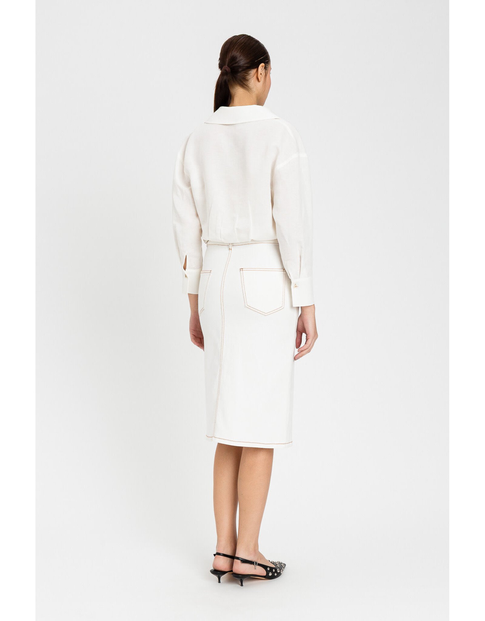 ACTITUDE TWIN SET 261AT2021 CAMICIA OFF WHITE