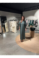 MARCH23 DRESS COSTA RICA RAFFIA BOTTLE GREEN