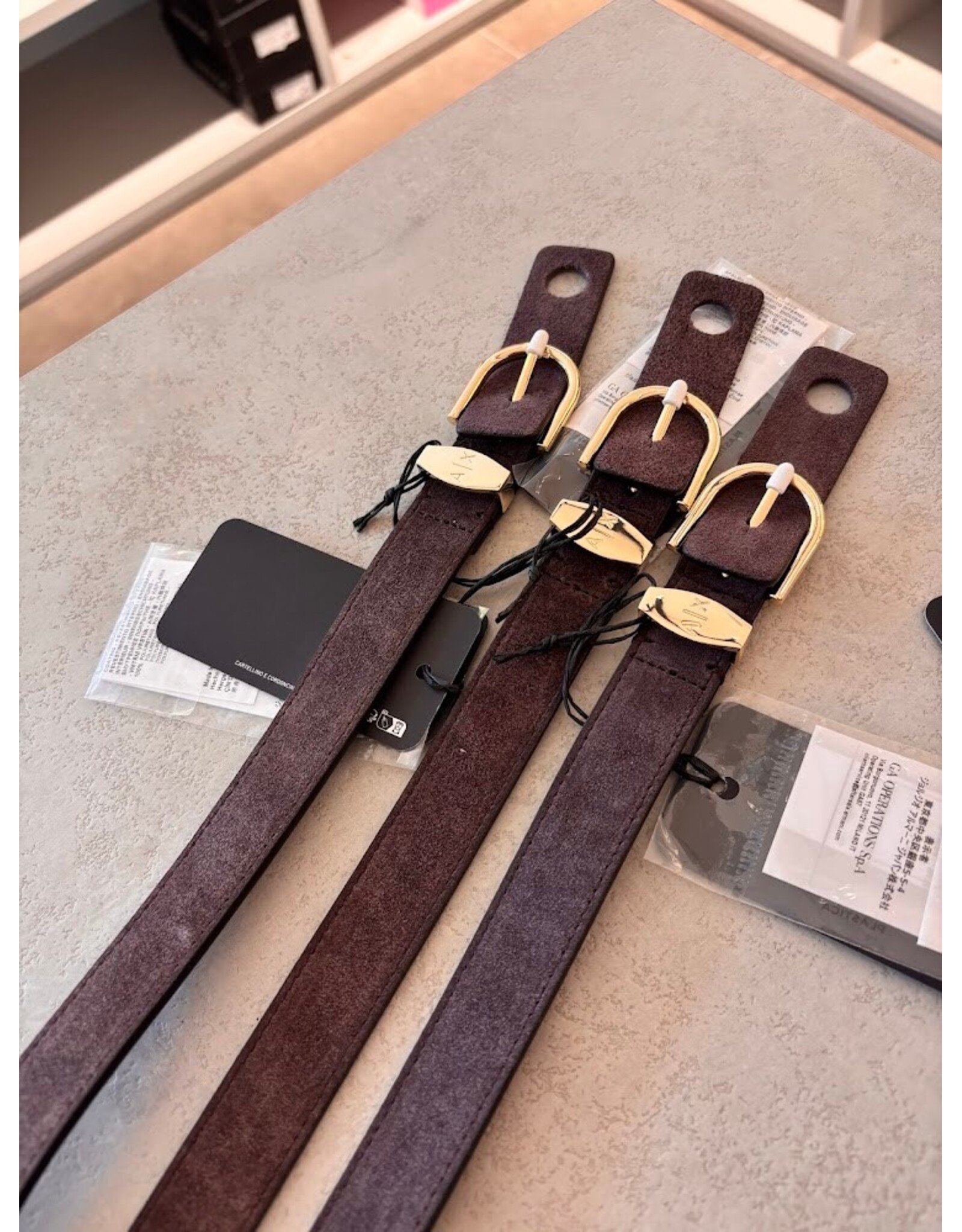 ARMANI EXCHANGE A/X XW002848 WOMAN LEATHER TONGUE BELT DUSK SHADE